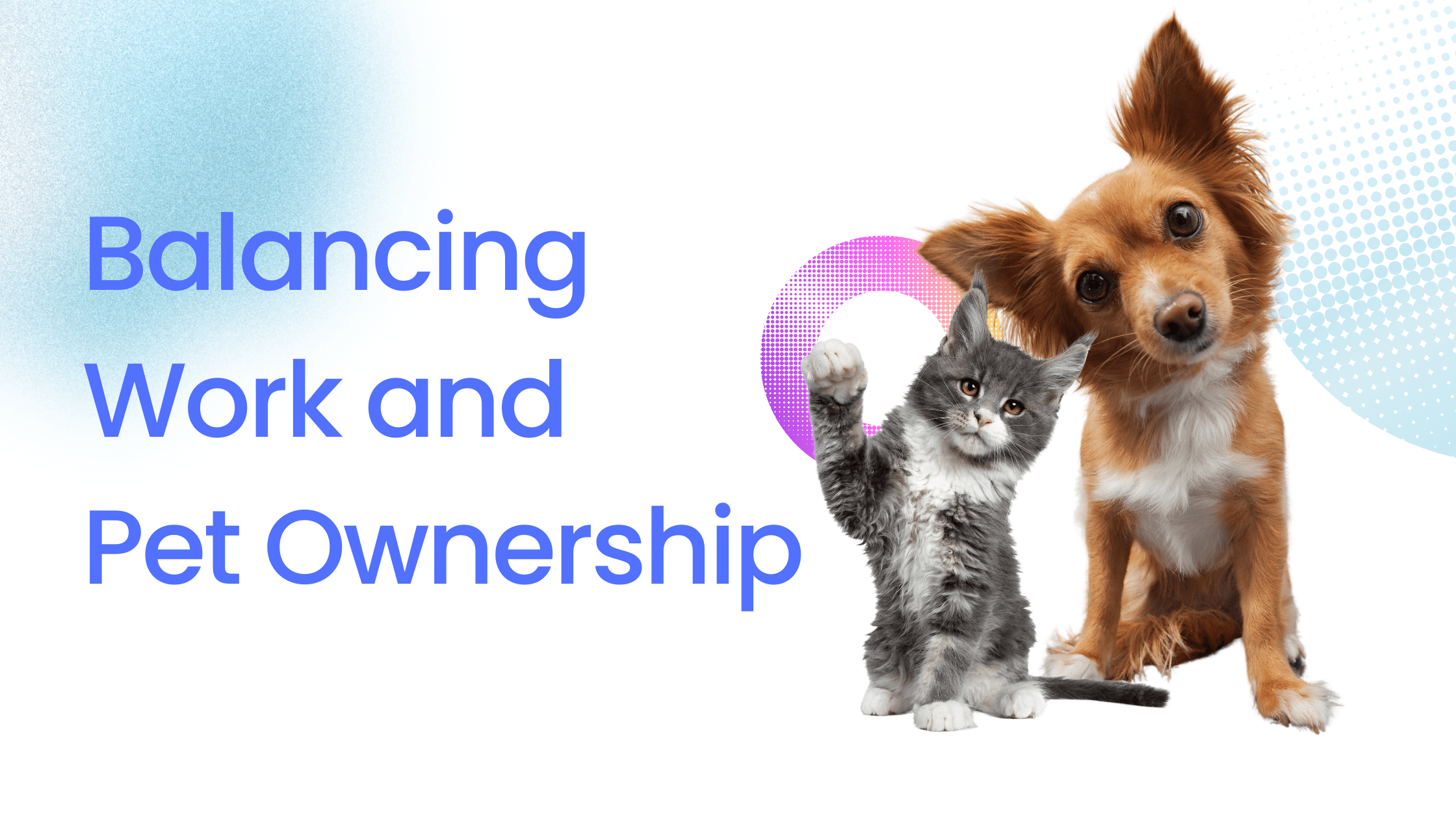 Balancing Work and Pet Ownership Blog Banner